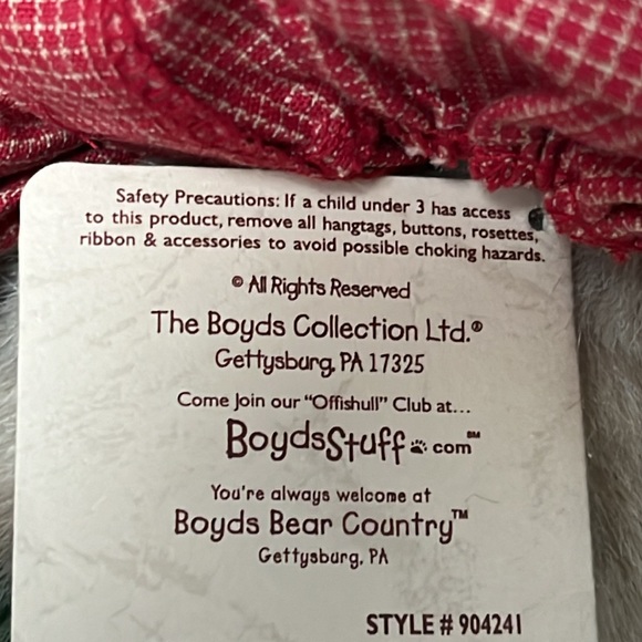 Boyds Bears Momma McVeggie & The Sweetpeas Plush Bear with Babies in Pea Pod - Picture 14 of 16